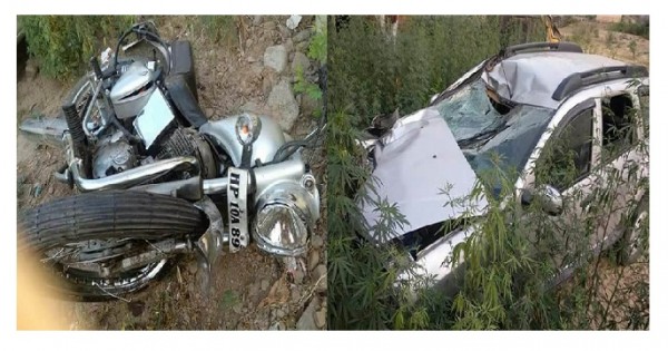 बद्दी: किशनपुरा में बुलेट और कार में जोरदार भिड़ंत, 2 की मौत