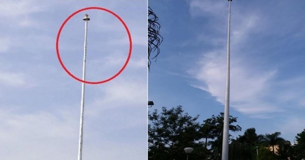 ऊना: प्रदेश के सबसे ऊंचे राष्ट्रीय ध्वज स्मारक पर नहीं फहराया तिरंगा