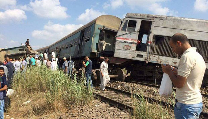 मिस्र: दो ट्रेनों की भीषण टक्कर में 42 की मौत, 180 घायल