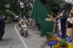 पुलिस के बेड़े में शामिल हुई 1 बस, 2 ट्रक और 58 बाइक, CM ने दिखाई हरी झंडी