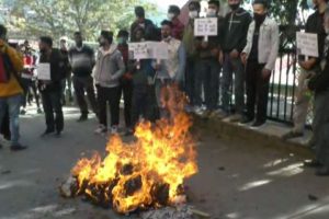 कांग्रेस यंग ब्रिगेड ने फूंका कंगना का पुतला, कहा- वे सम्मान के लायक नहीं