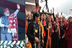 हिमाचली वाद्य यंत्र, साफ आसमान और पीएम की मंडयाली से छाई चेहरों पर मुस्कान