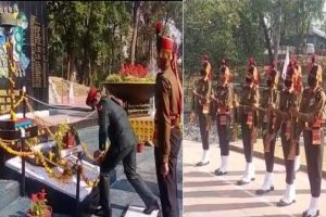 विजय दिवस पर शहीद स्मारक धर्मशाला में दी गई शहीदों को श्रद्धांजलि