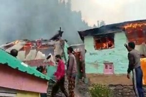 हिमाचल: आनी में अग्निकांड, 3 मकान जलकर राख, लाखों का नुकसान