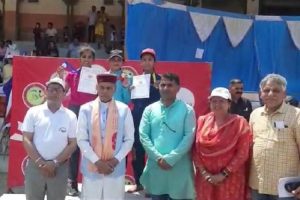 हमीरपुर: राज्य स्तरीय एथलेटिक्स प्रतियोगिता का आगाज, पूर्व सीएम धूमल ने किया शुभारंभ