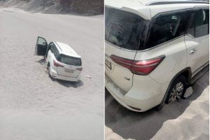 लद्दाख: प्रतिबंधित क्षेत्र में गाड़ी चलाते पकड़े गए जयपुर के पर्यटक, 50 हजार का जुर्माना
