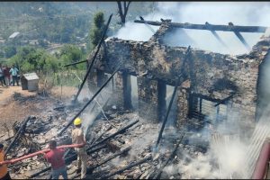 मंडी: दाण गांव में अग्निकांड, 3 रसोईघर 2 कमरे और गौशाला जलकर राख