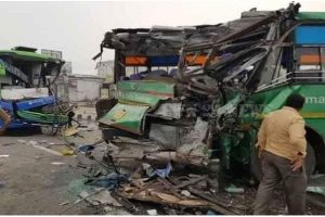 हरियाणा में HRTC की बस हादसे का शिकार, 7 लोग घायल