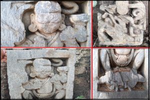ऐतिहासिक गांव पांगणा में खुदाई, वरूण देव समेत निकली कई पाषाण मूर्तियां