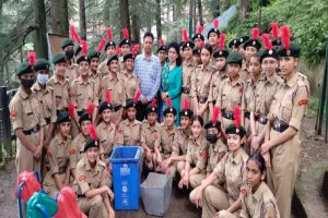 शिमला के पोर्टमोर स्कूल के NCC कैडेट्स ने चलाया सफाई अभियान