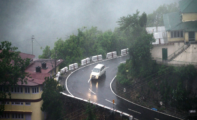 हिमाचल में दो दिनों तक भारी बारिश का येलो अलर्ट जारी