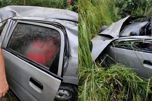 हमीरपुर: गहरी खाई में गिरी कार, एक की मौत एक की हालत नाजुक