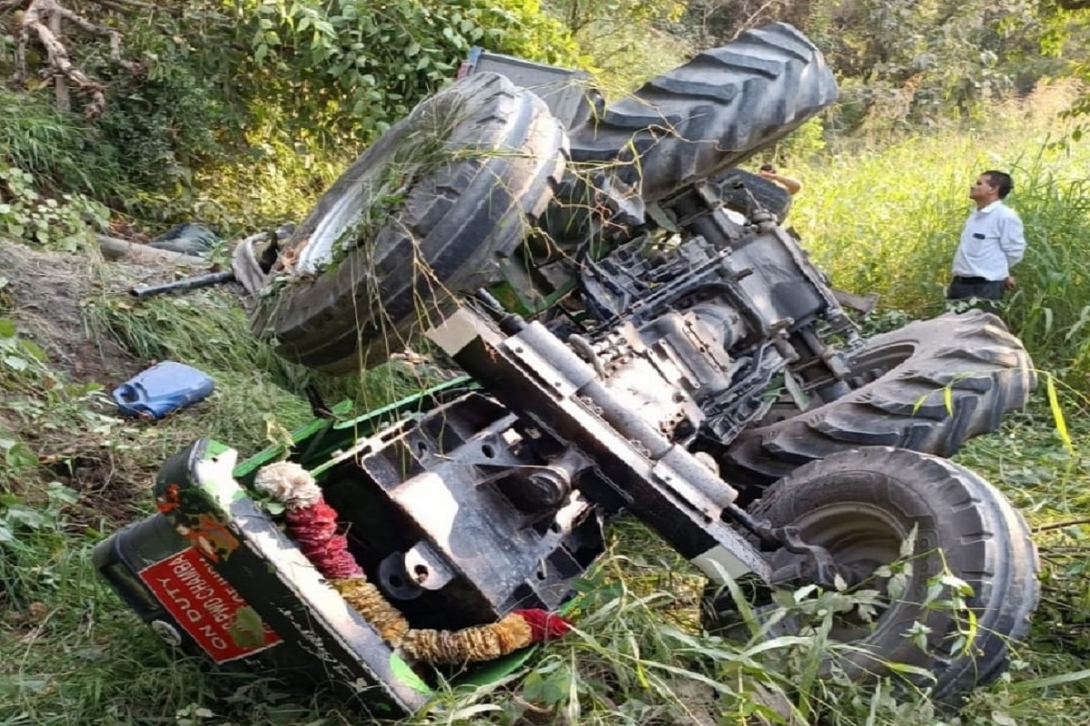 Accident happened on Chamba-Pathankot NH
