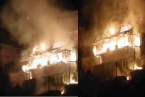शिमला के कोटखाई में लगी आग, चार लकड़ी के मकान जलकर राख