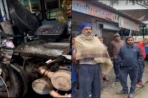 ऊना में पेड़ से टकराई हरियाणा रोडवेज बस, कंडक्टर की मौत, आधा दर्जन घायल