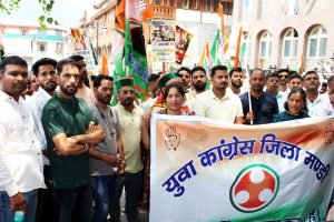 युवा कांग्रेस अलग तरीके से मनाएगी राहुल गांधी का जन्मदिन, मंडी में निकाली रैली