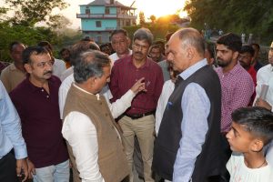 मुख्यमंत्री ने सुजानपुर विधानसभा क्षेत्र में आपदा प्रभावित क्षेत्रों का किया दौरा
