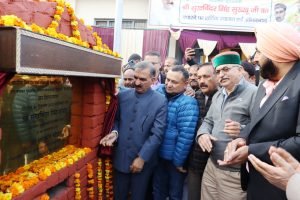 मुख्यमंत्री ने पांवटा साहिब विधानसभा क्षेत्र के पुरूवाला में सिरमौरी हाट की आधारशिला रखी