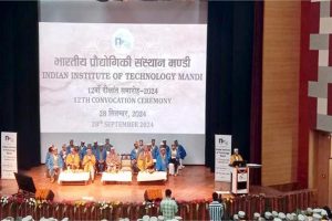 IIT Mandi में 12वां दीक्षांत समारोह, शाश्वत गुप्ता को  राष्ट्रपति पदक