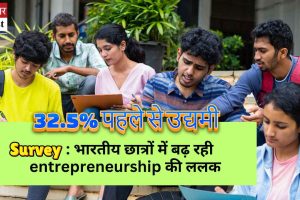 सर्वेक्षण: भारतीय छात्रों में बढ़ रही entrepreneurship की ललक, 32.5% पहले से उद्यमी