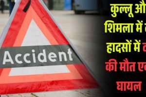 सड़क हादसे: कुल्लू और शिमला में दो घटनाओं में दो की मौत, एक घायल