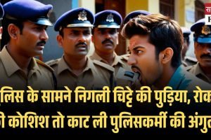 आरोपी तस्‍कर ने पुलिस के सामने निगली चिट्टे की पुड़िया, रोकने की कोशिश तो काट ली पुलिसकर्मी की अंगुली