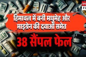 हिमाचल में बनी मधुमेह और माइग्रेन की दवाओं समेत 38 सैंपल फेल, देखें पूरी लिस्‍ट