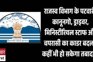 राजस्‍व विभाग के पटवारी, कानूनगो, ड्राइवर, मिनिस्टीरियल स्टाफ और चपरासी का काडर बदला, कहीं भी हो सकेगा तबादला