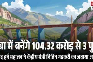 चंबा में बनेंगे 104.32 करोड़ से 3 पुल: सांसद हर्ष महाजन ने केंद्रीय मंत्री नितिन गडकरी का जताया आभार