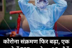 कोरोना संक्रमण फिर बढ़ा, एक हफ्ते में 787 नए केस, 10 मौतें