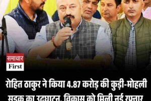 रोहित ठाकुर ने किया 4.87 करोड़ की कुड़ी-मोहली सड़क का उद्घाटन, विकास को मिली नई रफ्तार