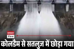 कोलडैम से सतलुज में छोड़ा गया पानी, हिमाचल-पंजाब में अलर्ट