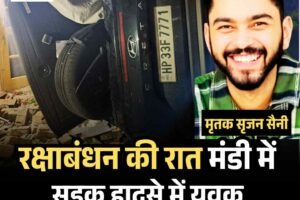 मंडी में सड़क हादसे में युवक की मौ*त, रक्षाबंधन के दिन हादसा
