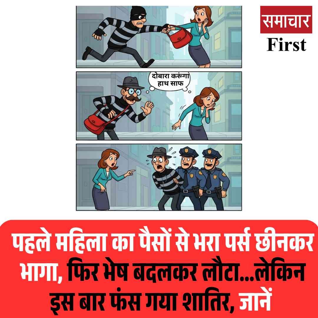 पहले महिला का पैसों से भरा पर्स छीनकर भागा, फिर भेष बदलकर लौटा…लेकिन इस बार फंस गया शातिर, जानें