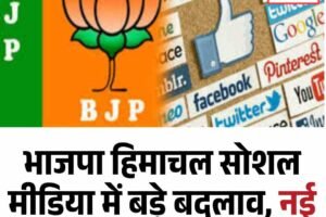 भाजपा हिमाचल सोशल मीडिया में बड़े बदलाव, नई टीम घोषित, जानें