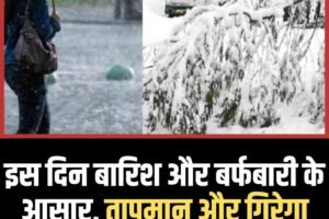 इस दिन बारिश और बर्फबारी के आसार, तापमान और गिरेगा