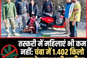 तस्करी में महिलाएं भी कम नहीं: चंबा में 1.402 किलो चरस के साथ धरी सलीमा