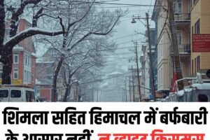 शिमला सहित हिमाचल में बर्फबारी के आसार नहीं, न व्हाइट क्रिसमस न नए साल पर बर्फ की उम्मीद