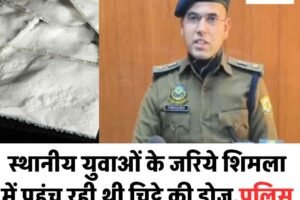 स्थानीय युवाओं के जरिये शिमला में पहुंच रही थी चिट्टे की डोज,पुलिस ने किया भंडाफोड़, छह गिरफ्तार