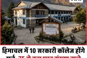 हिमाचल में 10 सरकारी कॉलेज होंगे मर्ज, 75 से कम छात्र संख्या वाले संस्थानों पर सरकार का फैसला
