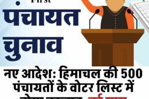 नए आदेश: हिमाचल की 500 पंचायतों के वोटर लिस्ट में होगा बदलाव, नई ग्राम सभाओं के लिए तैयारी तेज