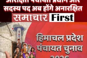 हिमाचल में दो कार्यकाल से आरक्षित पंचायत प्रधान और सदस्य पद अब होंगे अनारक्षित