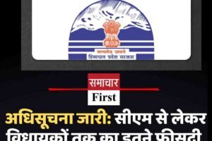 अधिसूचना जारी: सीएम से लेकर विधायकों तक का इतने फीसदी वेतन छह महीने के लिए स्थगित