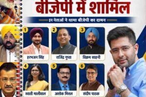 AAP में बड़ा राजनीतिक भूचाल: राघव चड्ढा समेत 3 सांसद BJP में शामिल, 7 के साथ आने का दावा