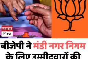 बीजेपी ने मंडी नगर निगम के लिए उम्मीदवारों की सूची जारी की