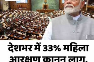 देशभर में 33% महिला आरक्षण कानून लागू, अधिसूचना जारी