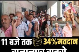 हिमाचल निकाय चुनाव में 11 बजे तक 34 फीसदी मतदान, सुजानपुर सबसे आगे