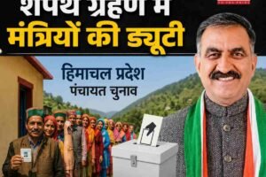 कांगड़ा में मुख्यमंत्री सुक्खू दिलाएंगे प्रधानों और उपप्रधानों को शपथ