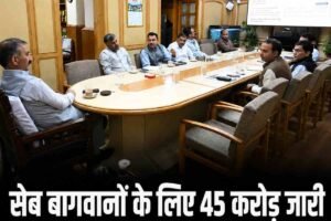 हिमाचल के सेब बागवानों को बड़ी राहत, 45 करोड़ रुपये जारी़, मुख्यमंत्री सुक्खू ने दिए बकाया भुगतान के निर्देश