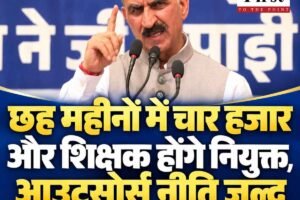 सीएम सुक्खू का बड़ा एलान, छह महीने में चार हजार और शिक्षक होंगे नियुक्त